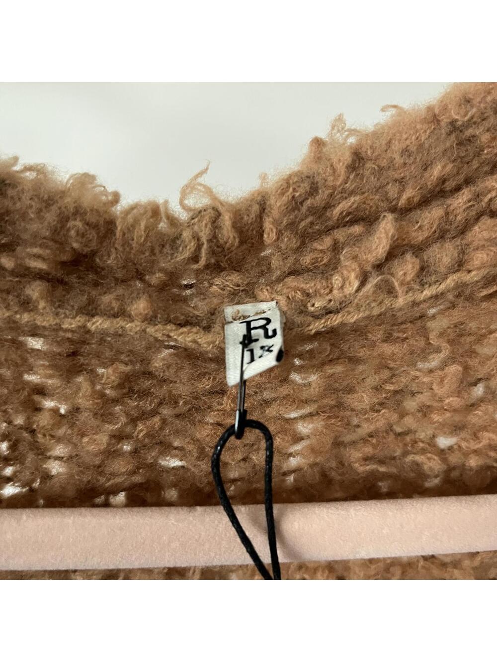 R13 Teddy Bear Cardigan In Oatmeal Knit Wool Blend Size XS NEW - Picture 5 of 6